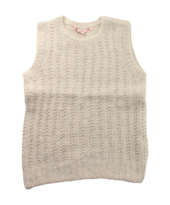 A Beige Sweater Vests from Bonpoint in size 8Y for girl. (Front View)