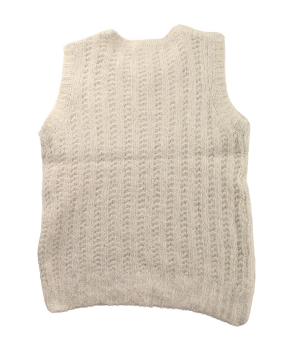 A Beige Sweater Vests from Bonpoint in size 8Y for girl. (Back View)