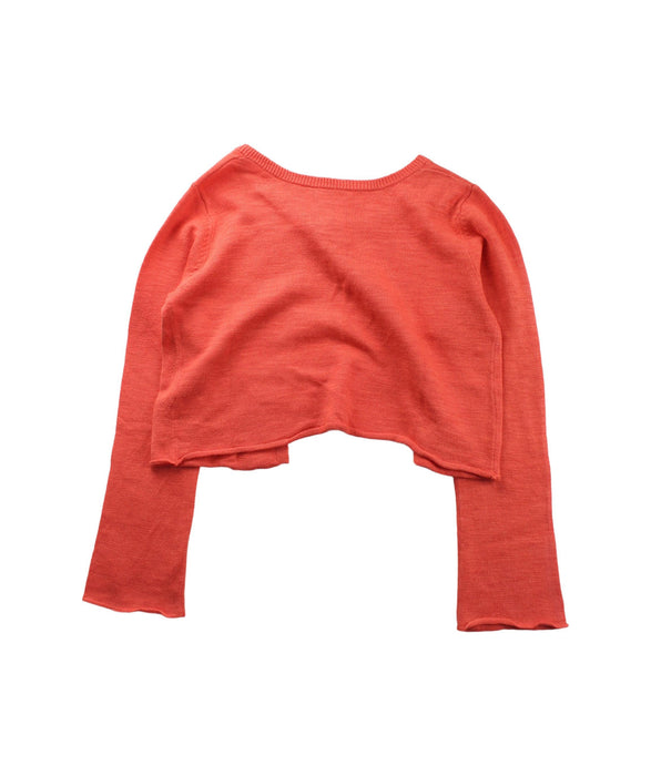 A Orange Cardigans from Bonpoint in size 8Y for girl. (Back View)