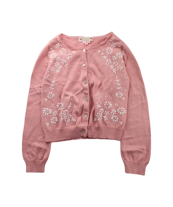 A Pink Cardigans from Bonpoint in size 8Y for girl. (Front View)