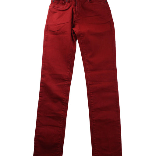 A Red Casual Pants from Bonpoint in size 10Y for girl. (Front View)