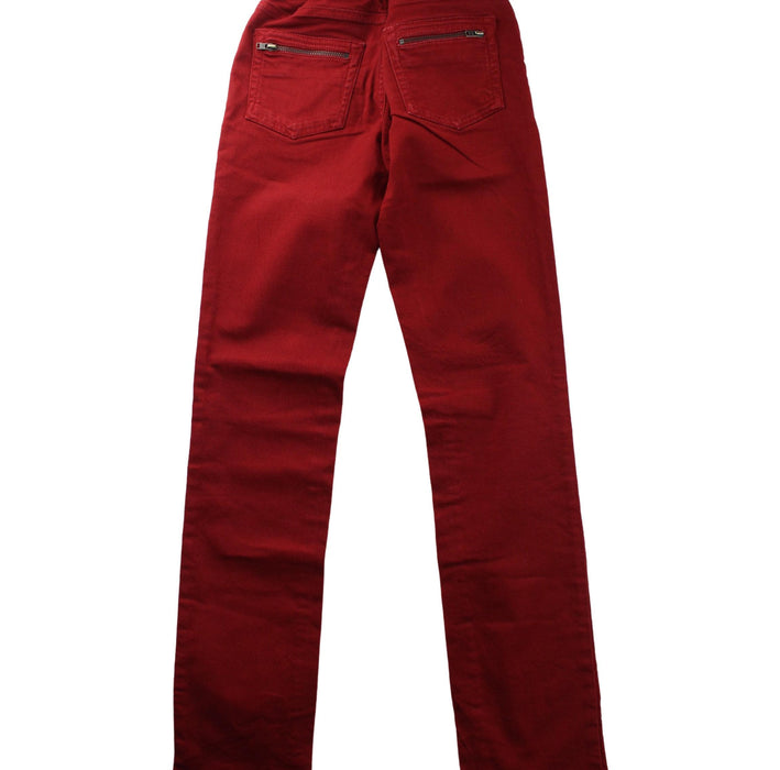 A Red Casual Pants from Bonpoint in size 10Y for girl. (Back View)