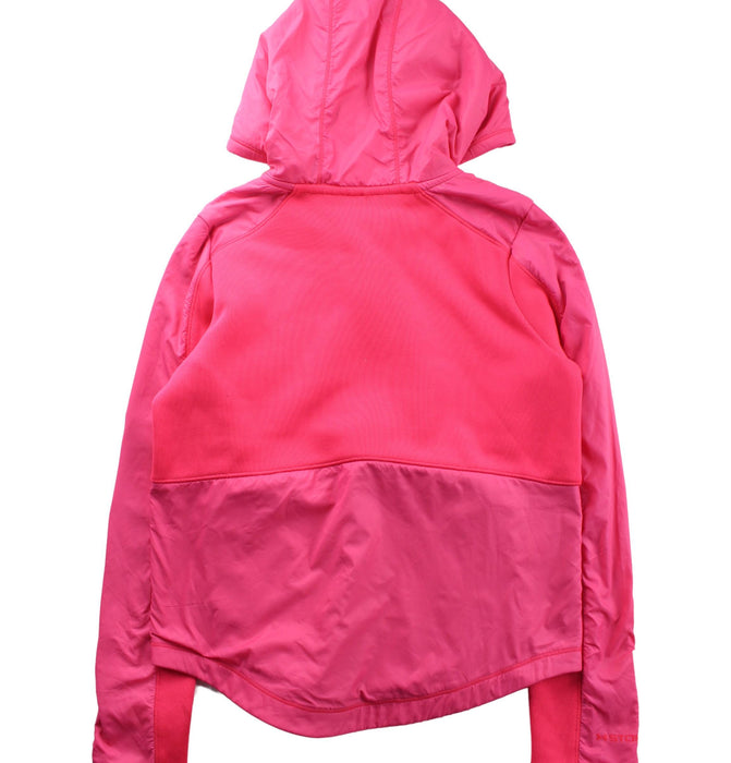 A Pink Zippered Sweatshirts from Under Armour in size 8Y for girl. (Back View)