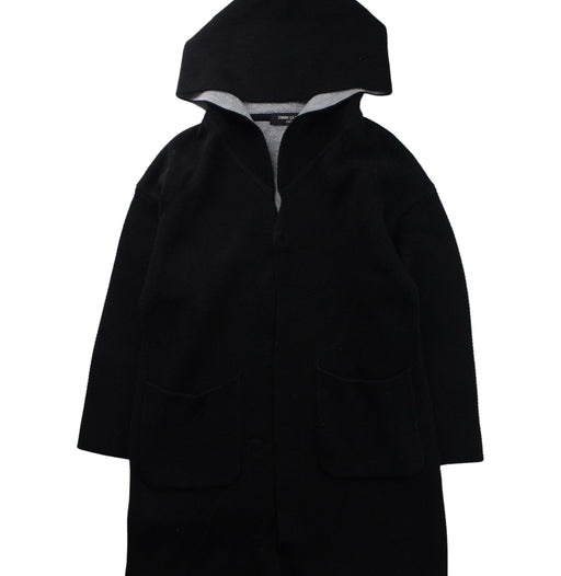 A Black Coats from Comme Ca Ism in size 4T for boy. (Front View)