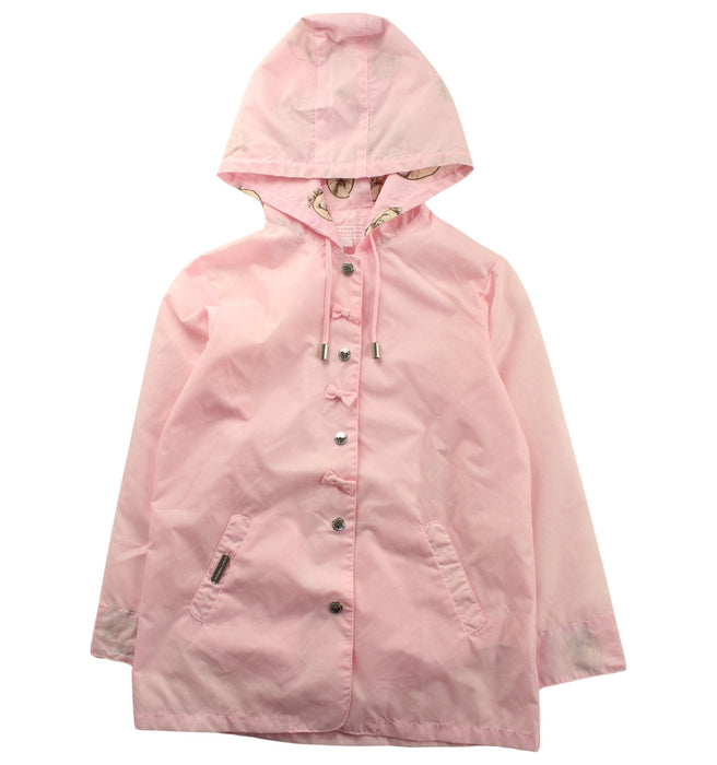 A Pink Rain Jackets from Nicholas & Bears in size 6T for girl. (Front View)