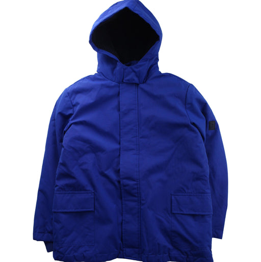 A Blue Lightweight Jackets from Jacadi in size 10Y for boy. (Front View)