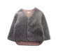 A Grey Cardigans from Mini Dressing in size 7Y for girl. (Front View)