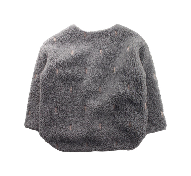 A Grey Cardigans from Mini Dressing in size 7Y for girl. (Back View)