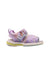 A Purple Sandals from Moonstar in size 3T for girl. (Front View)