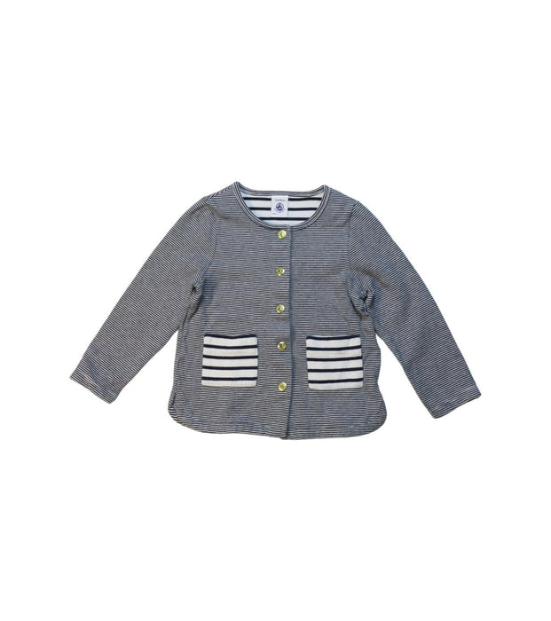 A Black Cardigans from Petit Bateau in size 18-24M for girl. (Front View)