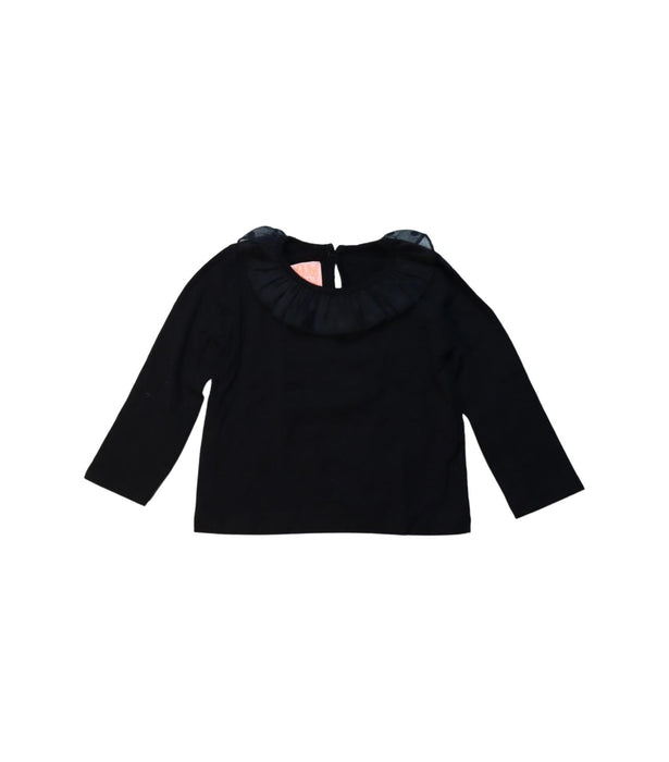 A Black Long Sleeve Tops from Wauw Capow in size 2T for girl. (Front View)