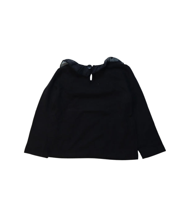 A Black Long Sleeve Tops from Wauw Capow in size 2T for girl. (Back View)