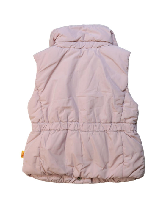 A Pink Outerwear Vests from Steiff in size 3T for girl. (Back View)