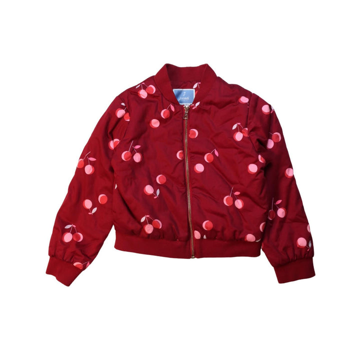 A Red Lightweight Jackets from Jacadi in size 8Y for girl. (Front View)