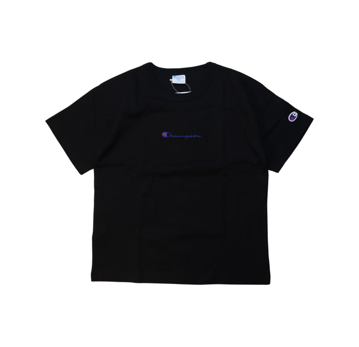 A Black Short Sleeve T Shirts from Champion in size 5T for boy. (Front View)