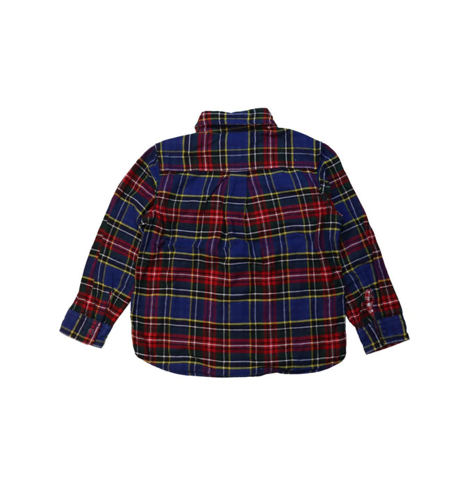 A Multicolour Long Sleeve Shirts from Miki House in size 4T for boy. (Back View)