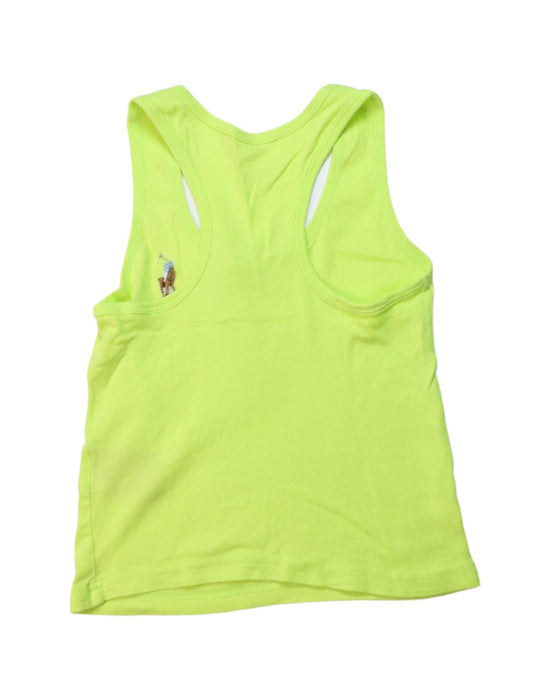 A Green Sleeveless T Shirts from Polo Ralph Lauren in size 4T for girl. (Back View)