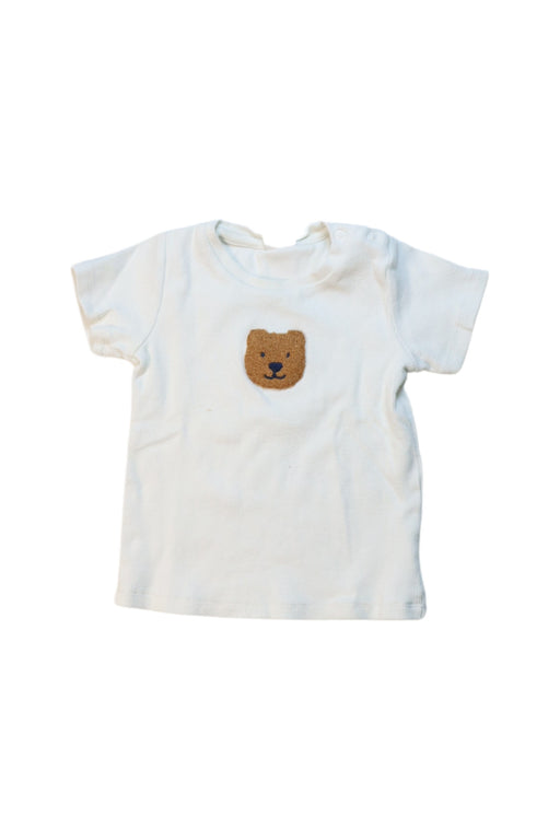 A White Short Sleeve T Shirts from Seed in size 6-12M for neutral. (Front View)