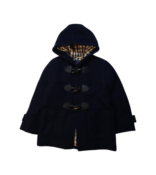 A Black Coats from Aquascutum in size 4T for neutral. (Front View)