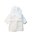 A White Bathrobes from The Little White Company in size 6-12M for neutral. (Back View)