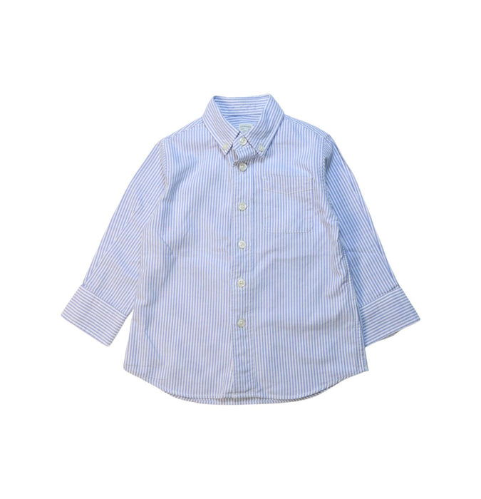 A Blue Long Sleeve Shirts from Crewcuts in size 2T for boy. (Front View)