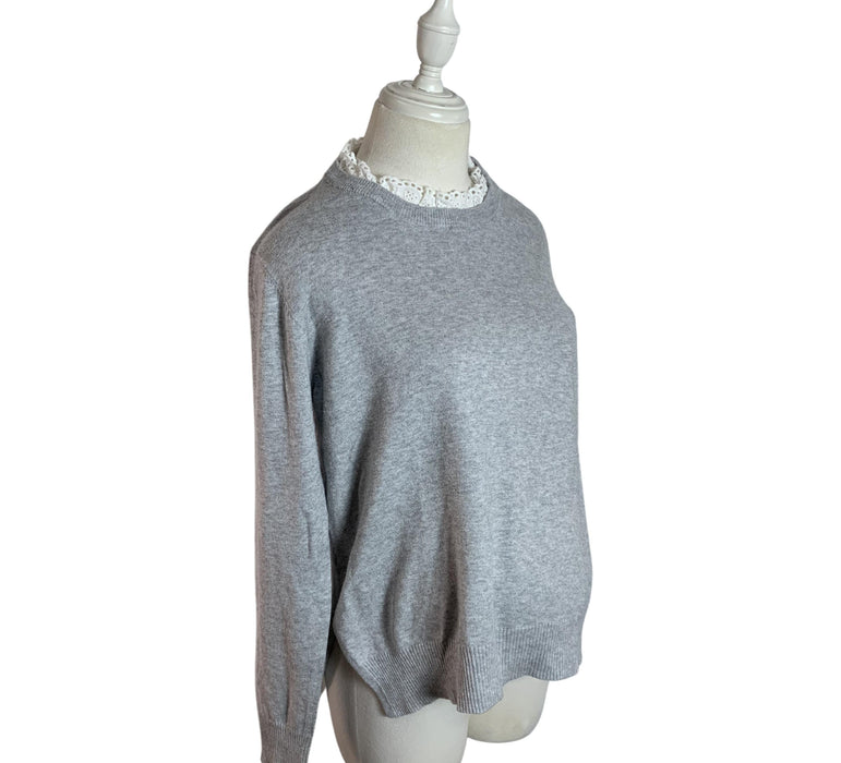 A Grey Knit Sweaters from Seraphine in size S for maternity. (Front View)