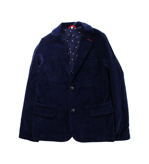 A Blue Blazers from Boden in size 11Y for boy. (Front View)