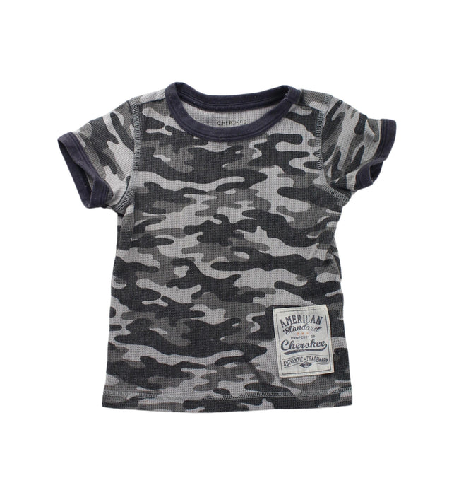 A Grey Short Sleeve T Shirts from Cherokee in size 2T for girl. (Front View)