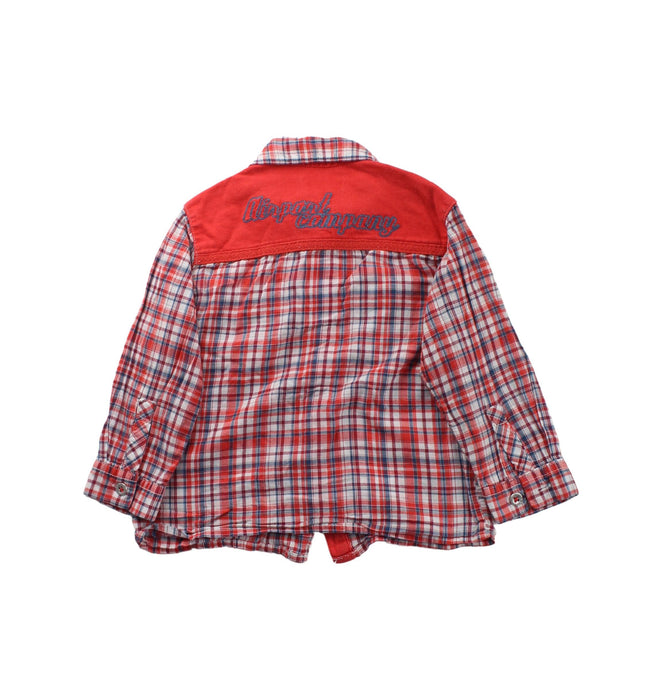 A Red Long Sleeve Shirts from La Compagnie des Petits in size 2T for boy. (Back View)