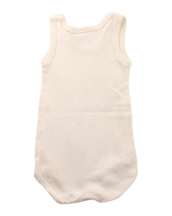 A White Sleeveless Bodysuits from Petit Bateau in size 6-12M for boy. (Back View)