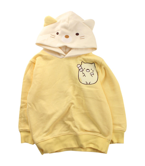 A Yellow Hooded Sweatshirts from :CHOCOOLATE in size 4T for girl. (Front View)