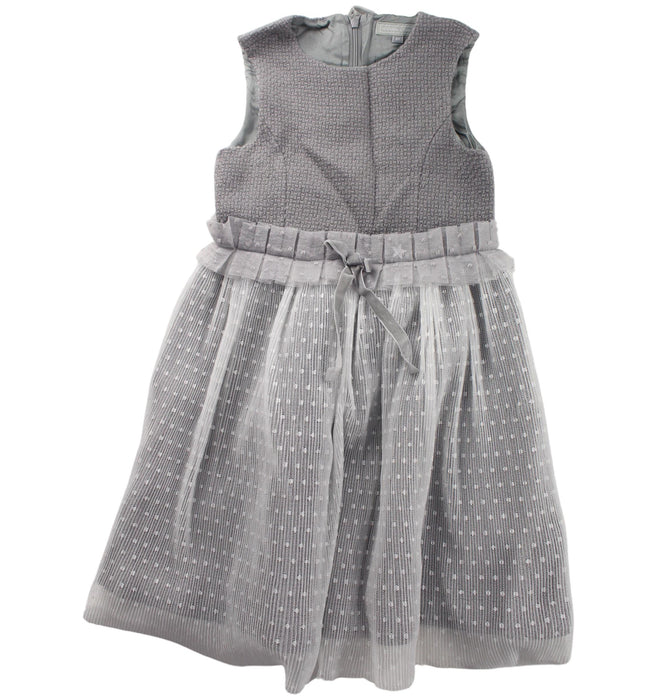 A Grey Sleeveless Dresses from Nicholas & Bears in size 6T for girl. (Front View)