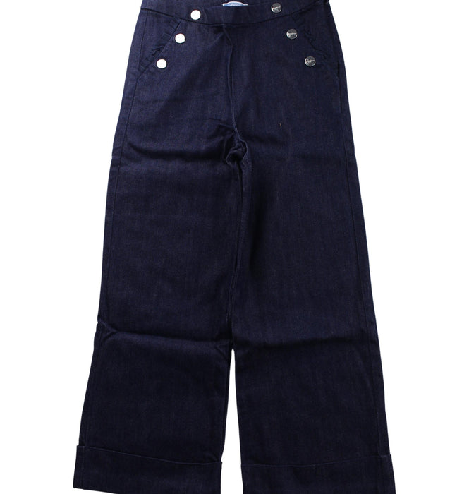 A Blue Jeans from Jacadi in size 8Y for girl. (Front View)