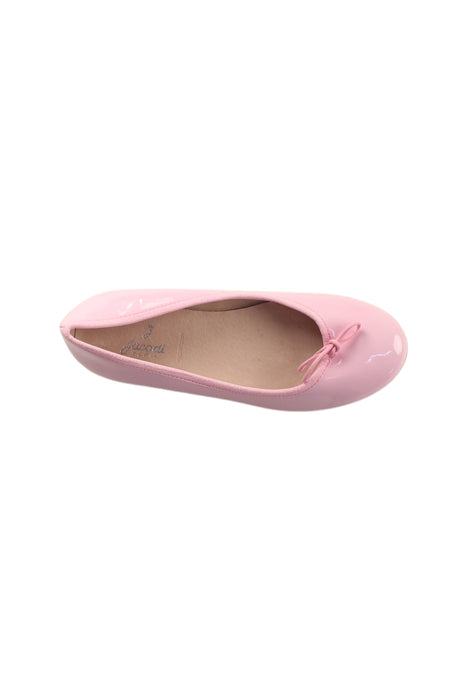 A Pink Flats from Jacadi in size 7Y for girl. (Front View)