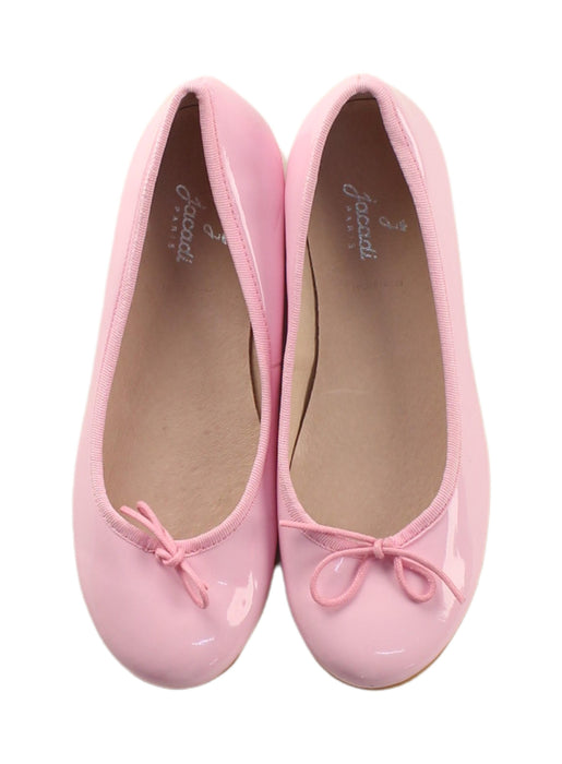 A Pink Flats from Jacadi in size 7Y for girl. (Back View)