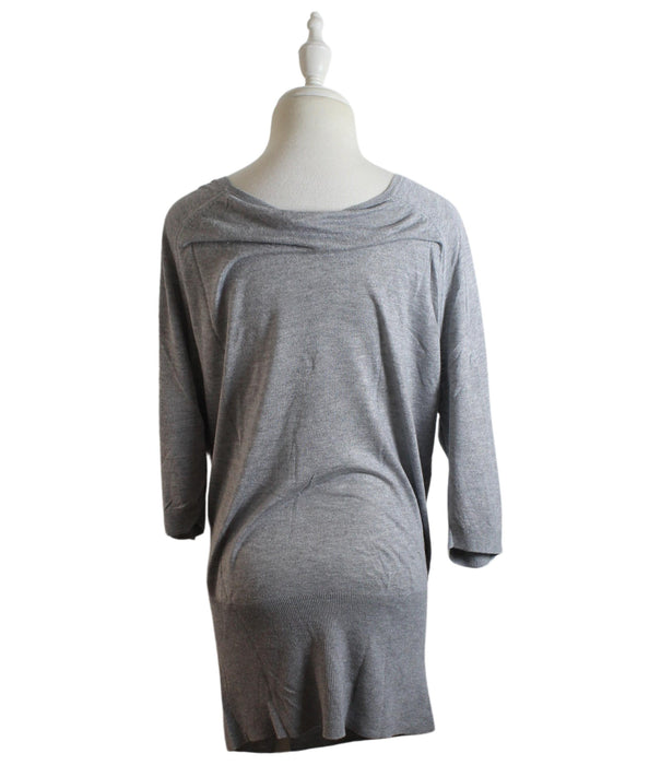 A Grey Long Sleeve Dresses from Seraphine in size S for maternity. (Back View)