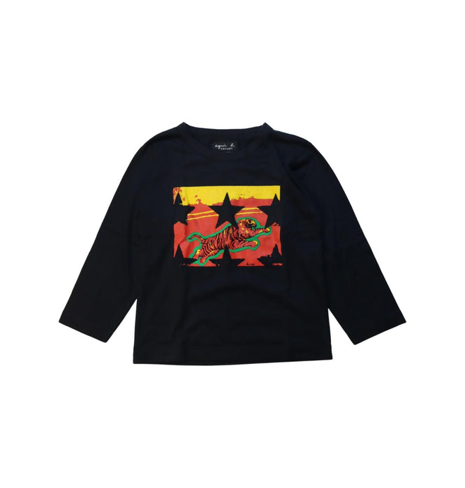 A Multicolour Long Sleeve T Shirts from Agnes b. in size 4T for boy. (Front View)