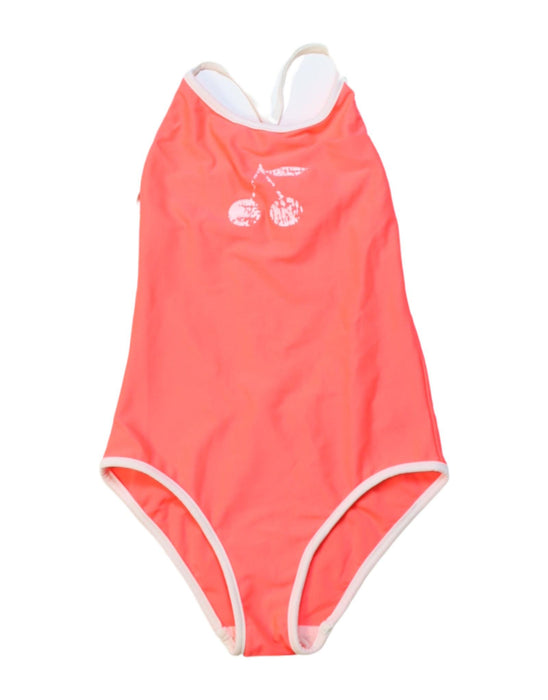 A Pink Swimsuits from Bonpoint in size 8Y for girl. (Front View)