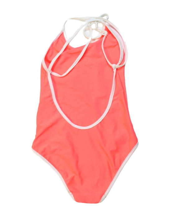 A Pink Swimsuits from Bonpoint in size 8Y for girl. (Back View)