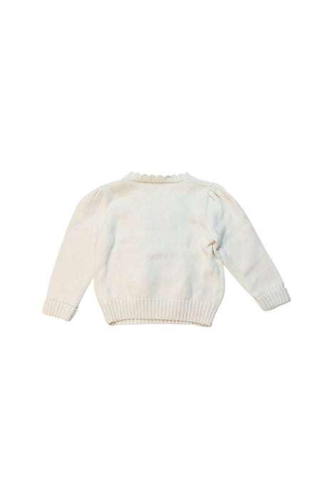 A Ivory Knit Sweaters from Ralph Lauren in size 0-3M for girl. (Back View)