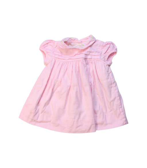 A Pink Short Sleeve Dresses from Ralph Lauren in size 0-3M for girl. (Front View)