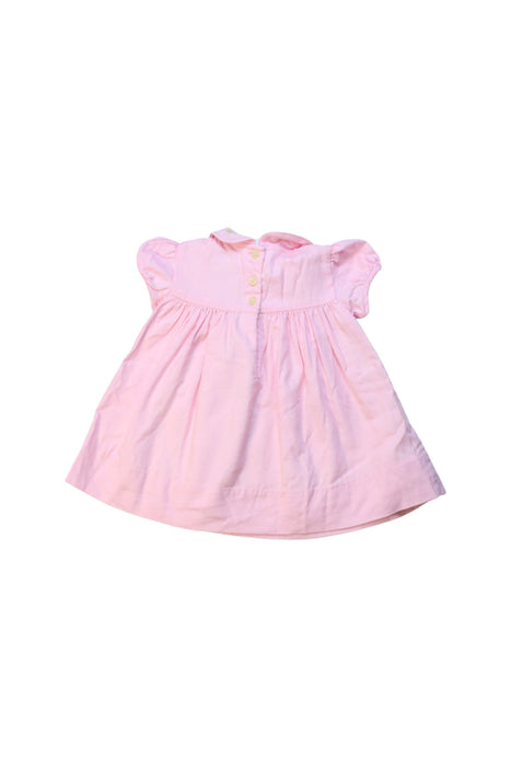 A Pink Short Sleeve Dresses from Ralph Lauren in size 0-3M for girl. (Back View)