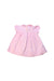 A Pink Short Sleeve Dresses from Ralph Lauren in size 0-3M for girl. (Back View)