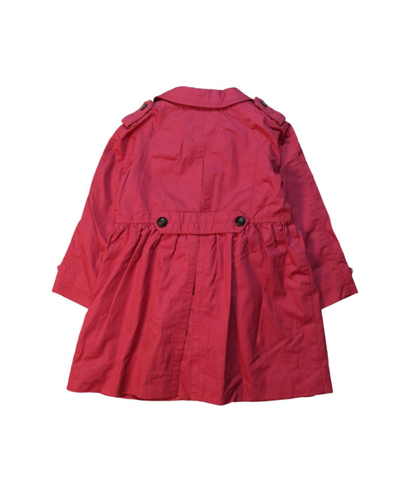 A Red Coats from Burberry in size 3T for girl. (Back View)