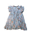 A Multicolour Short Sleeve Dresses from Velveteen in size 5T for girl. (Back View)