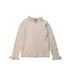 A Beige Long Sleeve Tops from Velveteen in size 5T for girl. (Front View)