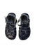 A Black Sandals from Sun-San in size 3T for girl. (Back View)