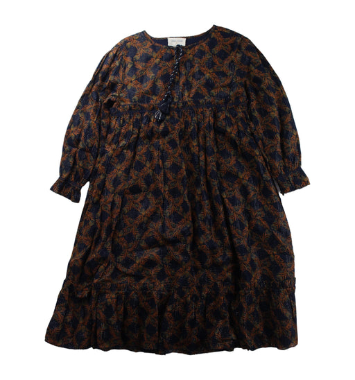 A Brown Long Sleeve Dresses from Louis Louise in size 4T for girl. (Front View)