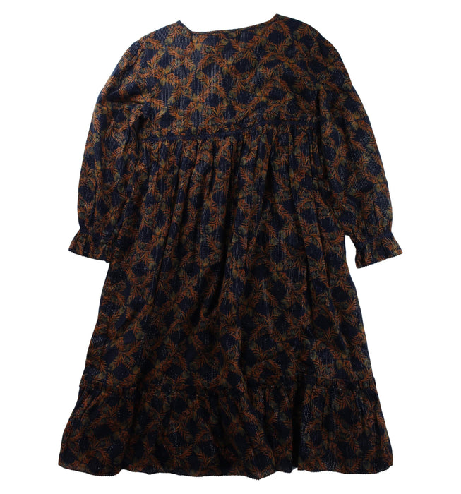 A Brown Long Sleeve Dresses from Louis Louise in size 4T for girl. (Back View)