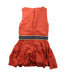 A Red Sleeveless Dresses from Bellerose in size 4T for girl. (Back View)